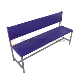 Купить Скамейка для раздевалок со спинкой (цельная) 2000 мм ЛДСП в Болгаре 