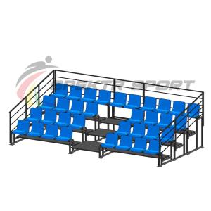 Купить Трибуна для зрителей 4 ряда на 34 места с перилами в Болгаре 