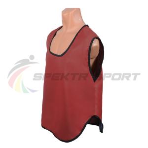 Купить Манишка футбольная односторонняя Spektr Sport красная, р.36-40 в Болгаре 