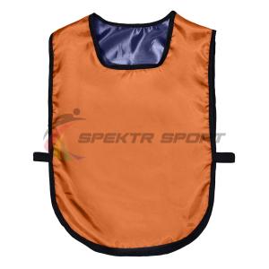 Купить Манишка футбольная двусторонняя универсальная Spektr Sport оранжево-синяя в Болгаре 