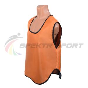 Купить Манишка футбольная односторонняя Spektr Sport оранжевая, р.36-40 в Болгаре 