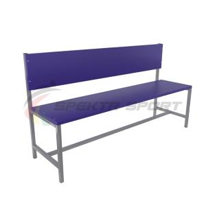 Купить Скамейка для раздевалок со спинкой (цельная) 1500 мм ЛДСП в Болгаре 