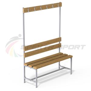 Купить Скамейка с вешалкой для раздевалок (разборная) 1600 мм в Болгаре 