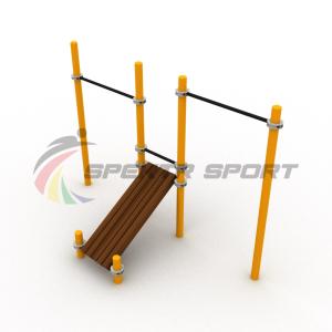 Купить Турники разновысотные Воркаут с лавочкой для пресса SP WRK-36_76mm в Болгаре 